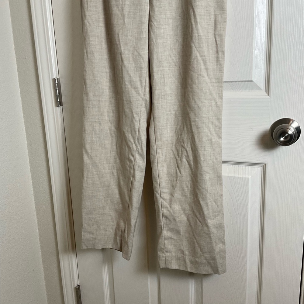 Women's classic beige trousers from H&M. High waist size 10 - Picture 7 of 11
